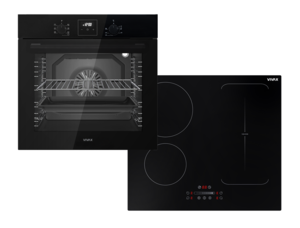 VIVAX HOME ugradbeni set PEAK LINE pećnica BO-808BFD G + ploča BH-04MFZIN