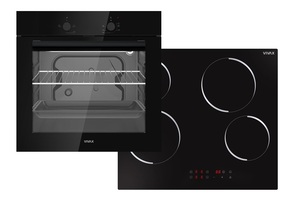 VIVAX HOME ugradbeni set CORE LINE pećnica BO-624MS G + ploča BH-04MVC