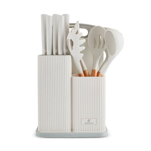 Karaca Massimo set noževa i kuhinjskih pomagala 12 komada, krem