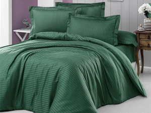 Dupla posteljina Alena Linens set Zelena – Satin 100% pamuk, 6 dijelova