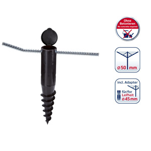 LEIFHEIT Ubodni navojni držač za sušilo