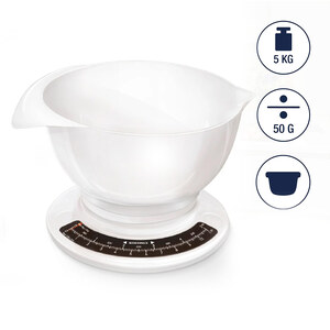 LEIFHEIT Kuhinjska vaga do 5kg bijela