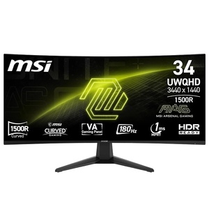 MSI Gaming monitor MAG 346CQ, 34" VA UWQHD 3440x1440, 180Hz, 1ms, AMD FreeSync Premium