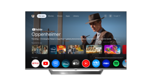 FUEGO QLED televizor 55CH844GTV, 4K Ultra HD,  144 Hz, Smart TV, Google TV, Sivi