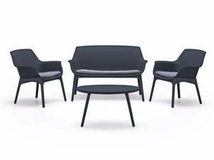 BICA Luxor vrtna garnitura grafit siva