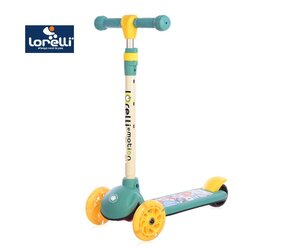 LORELLI dječji romobil Tamtam Crazy Green sa svjetlećim točkovima