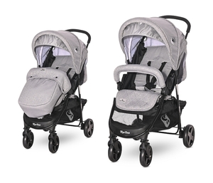 LORELLI dječja kišobran kolica Martina Cool Grey sa zimskom navlakom