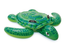 INTEX Zračni madrac morska kornjača Ride-On, 150x127 cm 57524NP