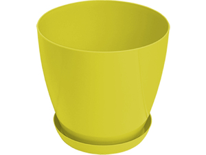 GARDINO saksija LUX 22cm sa podmetačem žuta