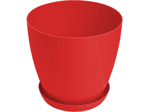 GARDINO saksija LUX 28cm sa podmetačem crvena