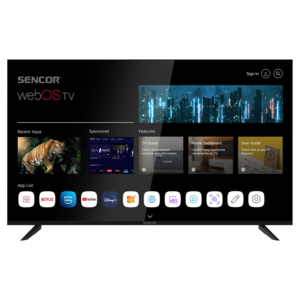 Sencor LED televizor SLE 55US804B, 4K Ultra HD, Smart TV, WebOS,  Magični daljinski, AI ThinQ, Crni
