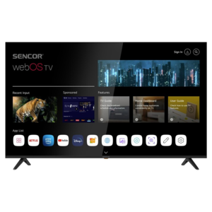 Sencor LED televizor SLE 65US804B, 4K Ultra HD, Smart TV, WebOS,  Magični daljinski, AI ThinQ, Crni