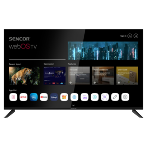 Sencor LED televizor SLE 50US804B, 4K Ultra HD, Smart TV, WebOS,  Magični daljinski, AI ThinQ, Crni