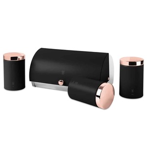 Berlinger Haus set kutija za hljeb + 3 posude Black Rose Collection – BH/6835