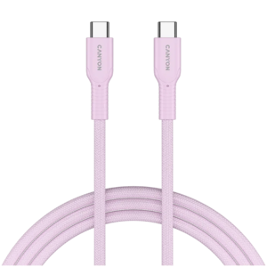 CANYON kabel  60CL C-C 60W COLOR Braided 1m Pink