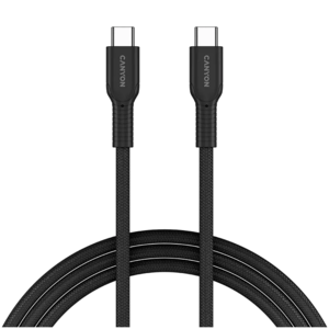 CANYON kabel  60CL C-C 60W COLOR Braided 1m Black