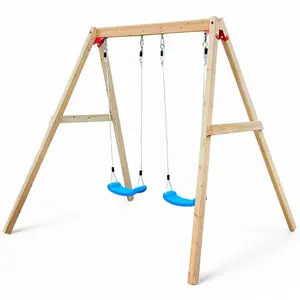 KINDER HOME dječija dupla drvena ljuljaška za dvorište