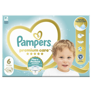 Pampers Premium Care pelene veličina 6 (Extra Large) Mega Box 76 kom (13–18 kg)