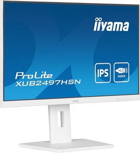 iiyama monitor XUB2497HSN-W2, 23.8" FHD IPS, 100Hz, 1ms, 300 nits, HDMI, 2x DP, USB-C 65W, USB Hub, RJ-45, zvučnici, Full Ergo, VESA