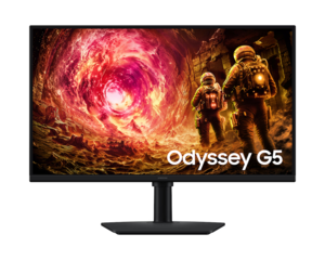 Samsung Gaming Monitor Odyssey G50F, 27" QHD IPS, 180Hz, 1ms, FreeSync, G-SYNC Compatible, HDR10, HDMI, DP, Tilt, Swivel, Pivot, VESA