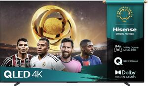 Hisense QLED televizor 100E7Q PRO, 4K Ultra HD, Smart TV, VIDAA U8.5, Dolby Vision IQ™ HDR10+, Game Mode Pro 144 Hz VRR, Tamno Sivi