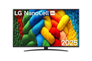 LG TV LED 43NANO81A3A, 4K UHD, Smart TV, WebOS 25, α7 AI Processor 4K Gen8, 60Hz, HDR10, Crni