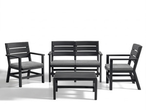 BICA vrtna garnitura Doghe 2 – grafit siva