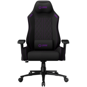 LORGAR CHA41 Gaming stolica, Ergonomic Gaming Chair Advanced, premium anti-stain fabric, Black/purple