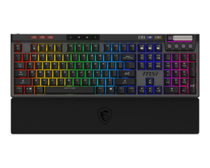 MSI Strike Pro Gaming Tastatura Wireless Silent US Bežična, mehanička, hot-swap, PBT tipke, tri načina povezivanja