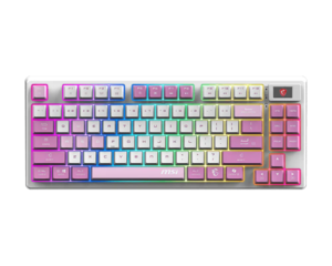MSI Forge Bežična Mehanička Gaming Tastatura GK600 TKL Wireless Violet US, PBT, LCD zaslon
