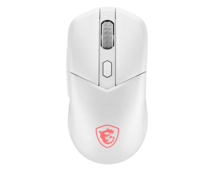MSI Versa 300 White Bežični Gaming Miš, Wireless, 8000 DPI, Bluetooth, 2.4 GHz Wireless, 60 g