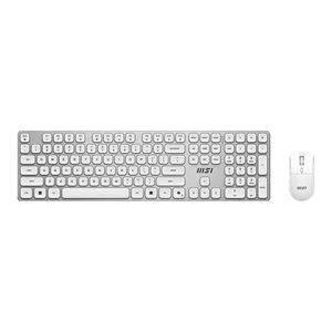 MSI Forge K210 Bežični Desktop Set, tastatura i miš Wireless Combo White US, 2.4 GHz Wireless, USB-C, 1600 DPI