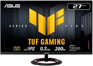 ASUS TUF VG279Q5R gaming monitor, 27", 1920x1080, IPS, Ravni, FreeSync Premium, Extreme Low Motion Blur, HDMI x2, DP, 200Hz, 1ms, zvučnici