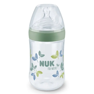 NUK For Nature PP bočica sa indikatorom temperature 260 ml 0m+, zelena