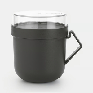 Brabantia Make&Take posuda za juhu To Go 0,6L, tamnosiva / 203824
