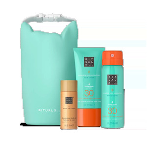 RITUALS The Ritual Of Karma Sun Trial Set poklon set – SPF30 krema, sprej i shimmer ulje