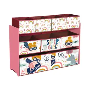 KINDER HOME Organizator za igračke i knjige roza TF-6018