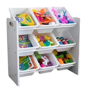 KINDER HOME Polica sa 9 kutija za odlaganje bijela JVTR-3006