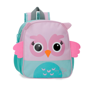 Roll Road dječji ruksak 25 cm, Happy Pets Owl 49920D9, rozi