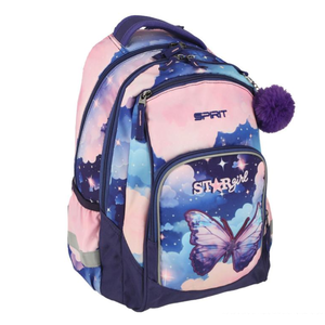 Spirit školski ruksak 44 cm, Butterfly 3D Newbie 600276, plavi