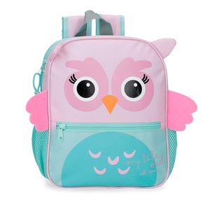 Roll Road dječji ruksak 28 cm, Happy Pets Owl 49921D9, rozi