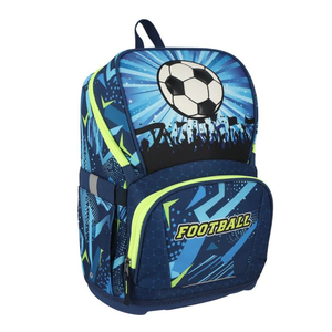 Air Light školska torba 40 cm, Football Fun 600156, plava