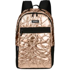 Street okrugli ruksak Gold Shiny