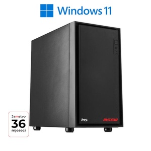 Računar MSGW Office R3 a101, AMD Ryzen 3 5300G, 16GB DDR4 RAM, 500GB M.2 PCIe SSD, AMD Radeon Graphics, Windows 11 Pro