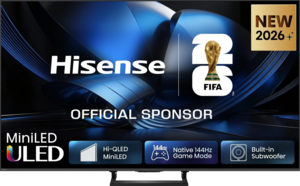 Hisense ULED MiniLED 85U7SE, 4K Ultra HD, Smart TV, VIDAA, Smart OS, 144 Hz, Integrisan subwoofer, Dolby Vision·Atmos, crni