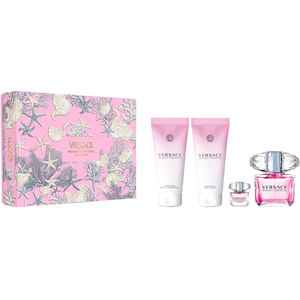 Versace Bright Crystal poklon set – EDT 90 ml + losion za tijelo 150 ml + gel za tuširanje 100 ml + mini EDT 5 ml