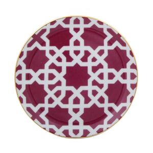 Porland Morocco plitki tanjir 17 cm, bordo