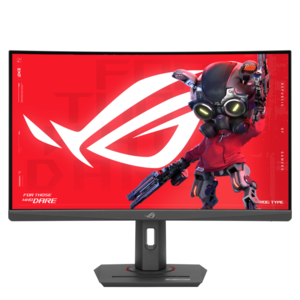 ASUS gaming monitor XG27WCMS, 27" QHD Fast VA Curved 1500R, 400 cd/m2, HDR10, Adaptive-Sync, DP, HDMI, USB-C 15W, 280Hz, 1ms GTG