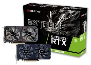BIOSTAR grafička kartica GeForce RTX 2060 Super, 8GB GDDR6, 256-bit, DVI, DisplayPort, HDMI