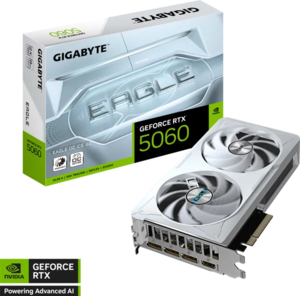 GIGABYTE Eagle OC ICE grafička kartica GeForce RTX 5060, 8GB GDDR7, 128-bit, 3x DisplayPort, HDMI, bijela